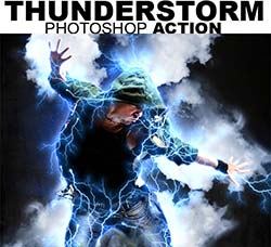 PS动作－雷暴风云：Thunderstorm Photoshop Action